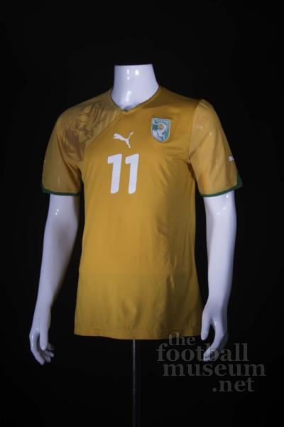 Didier  Drogba   Match Worn  Ivory Coast Shirt